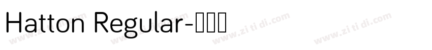 Hatton Regular字体转换